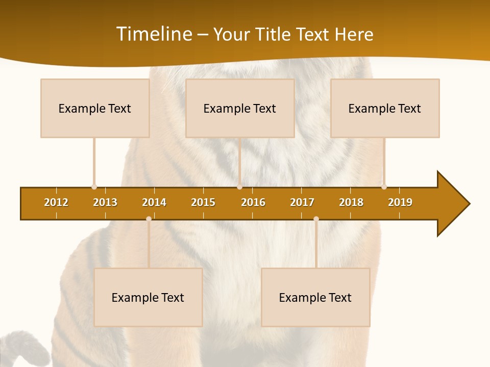 Stripes Fur Face PowerPoint Template