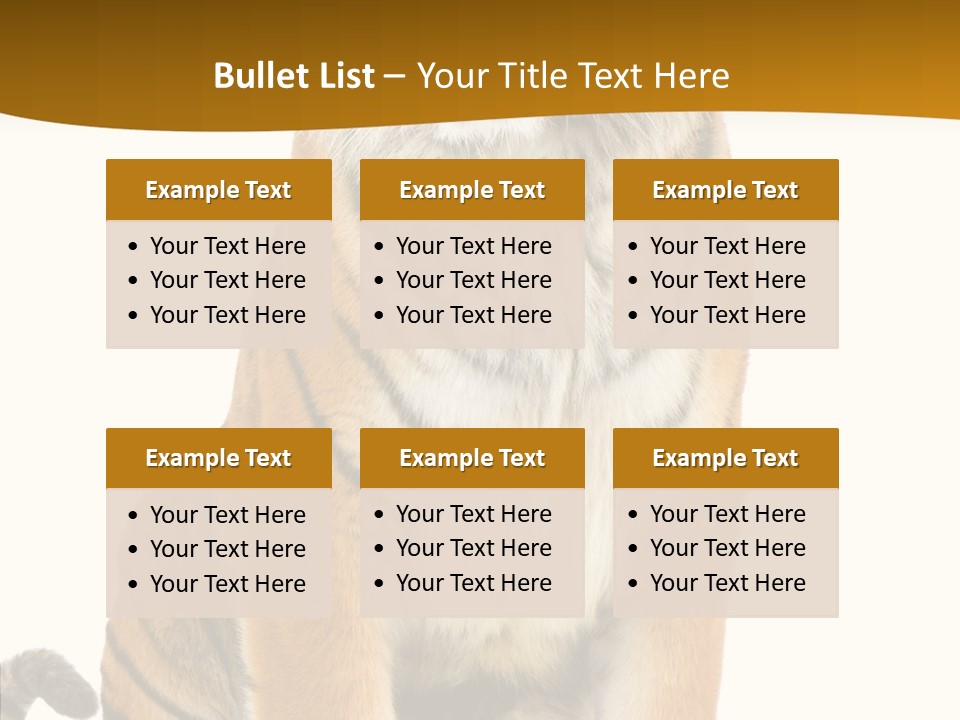 Stripes Fur Face PowerPoint Template