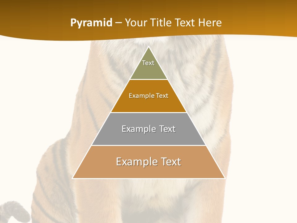 Stripes Fur Face PowerPoint Template