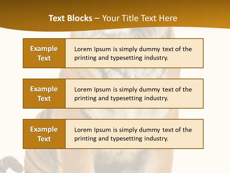 Stripes Fur Face PowerPoint Template
