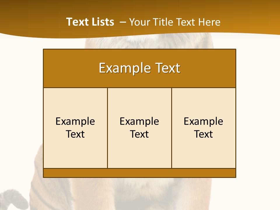 Stripes Fur Face PowerPoint Template