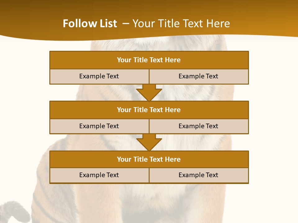 Stripes Fur Face PowerPoint Template