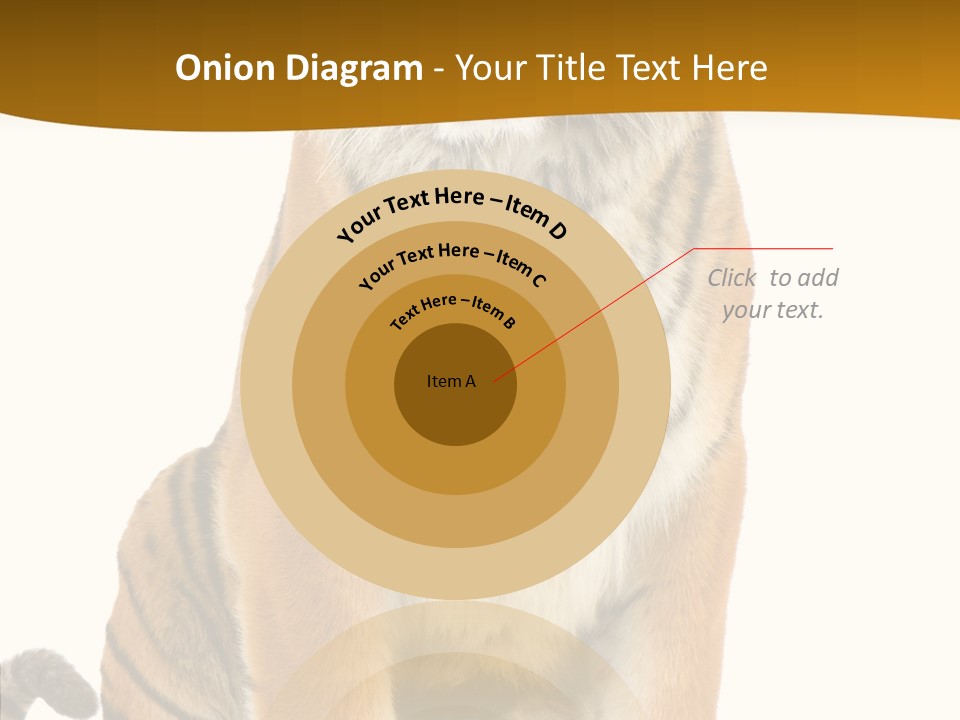 Stripes Fur Face PowerPoint Template