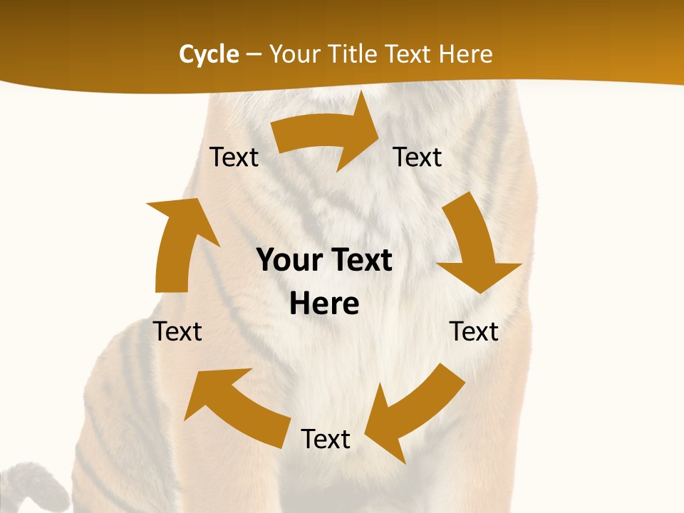 Stripes Fur Face PowerPoint Template