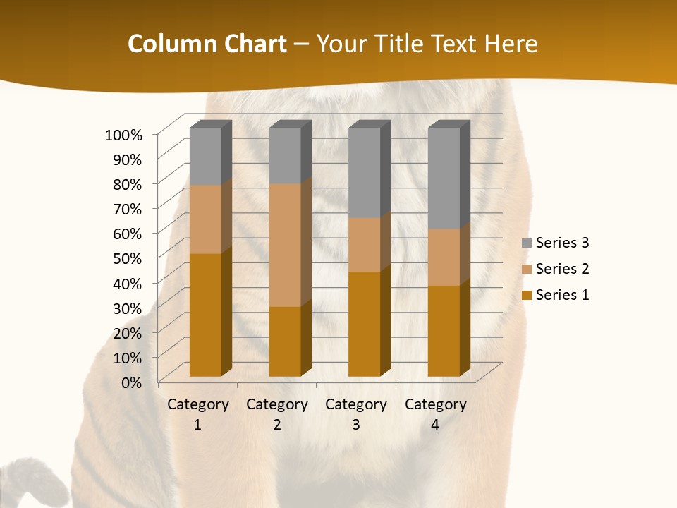 Stripes Fur Face PowerPoint Template