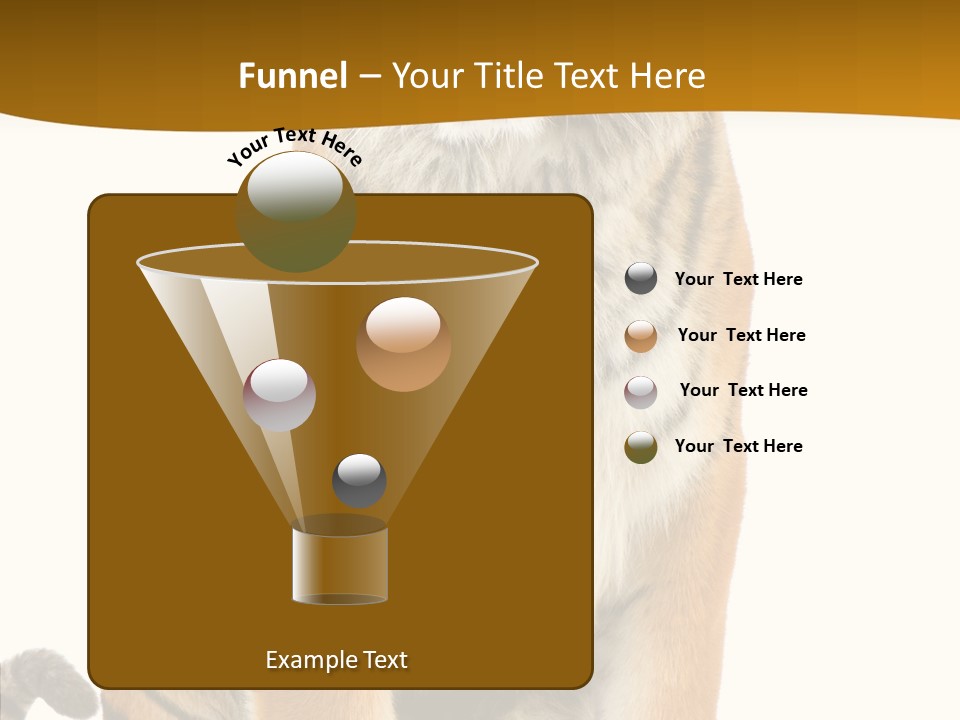 Stripes Fur Face PowerPoint Template