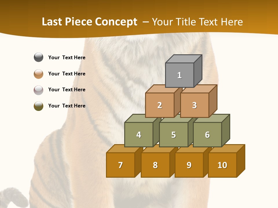 Stripes Fur Face PowerPoint Template