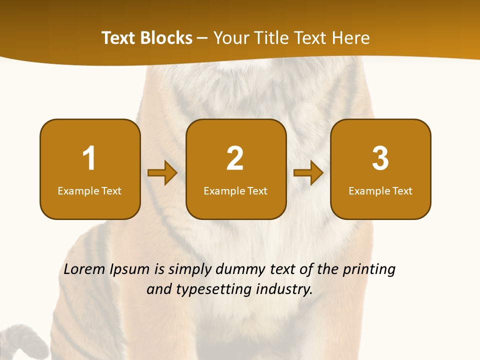 Stripes Fur Face PowerPoint Template