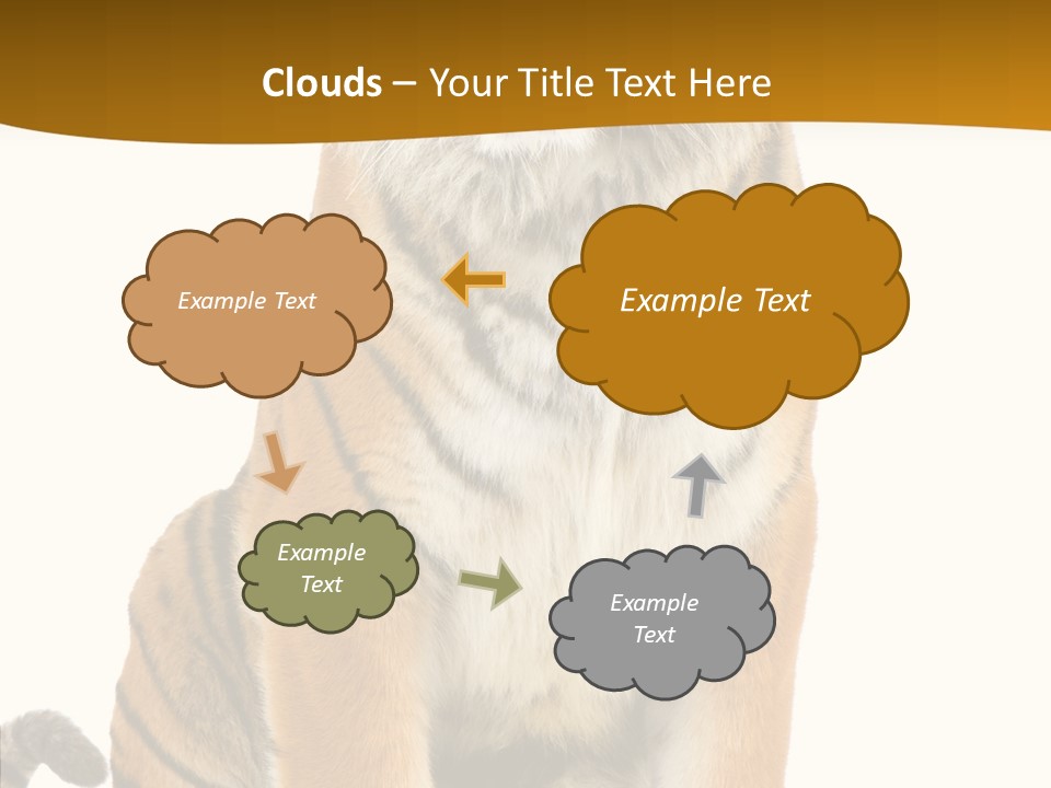 Stripes Fur Face PowerPoint Template