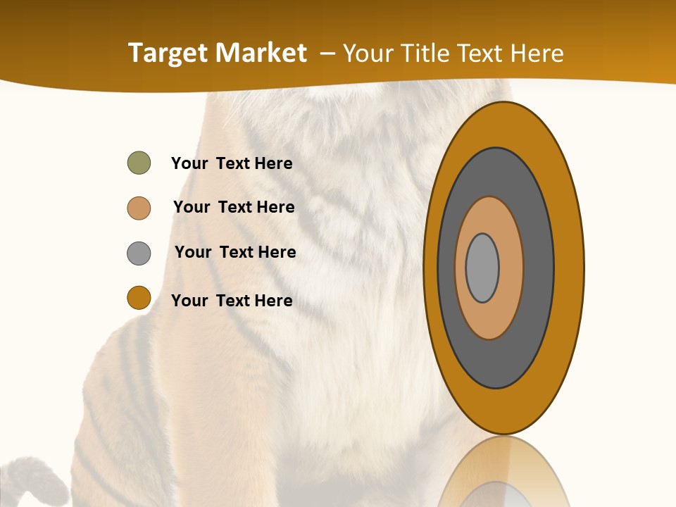 Stripes Fur Face PowerPoint Template