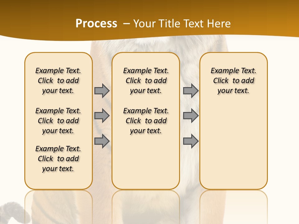 Stripes Fur Face PowerPoint Template