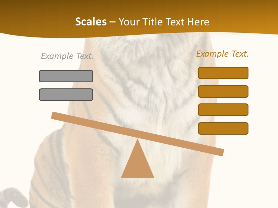 Stripes Fur Face PowerPoint Template