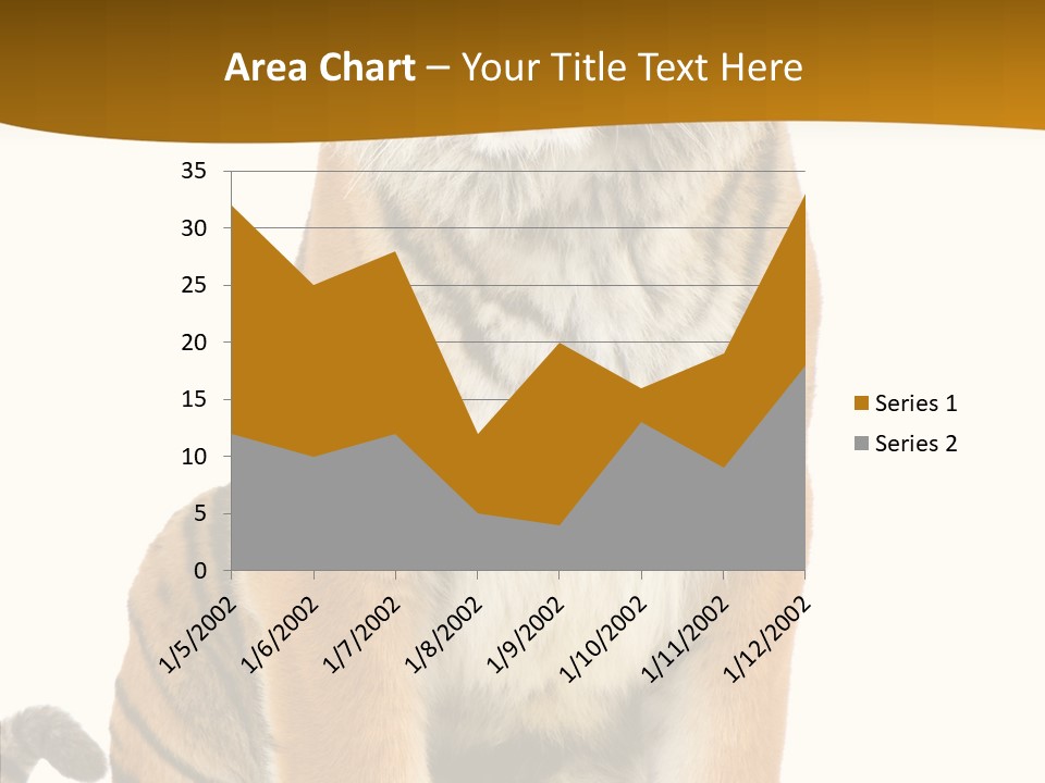 Stripes Fur Face PowerPoint Template
