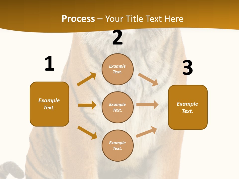 Stripes Fur Face PowerPoint Template