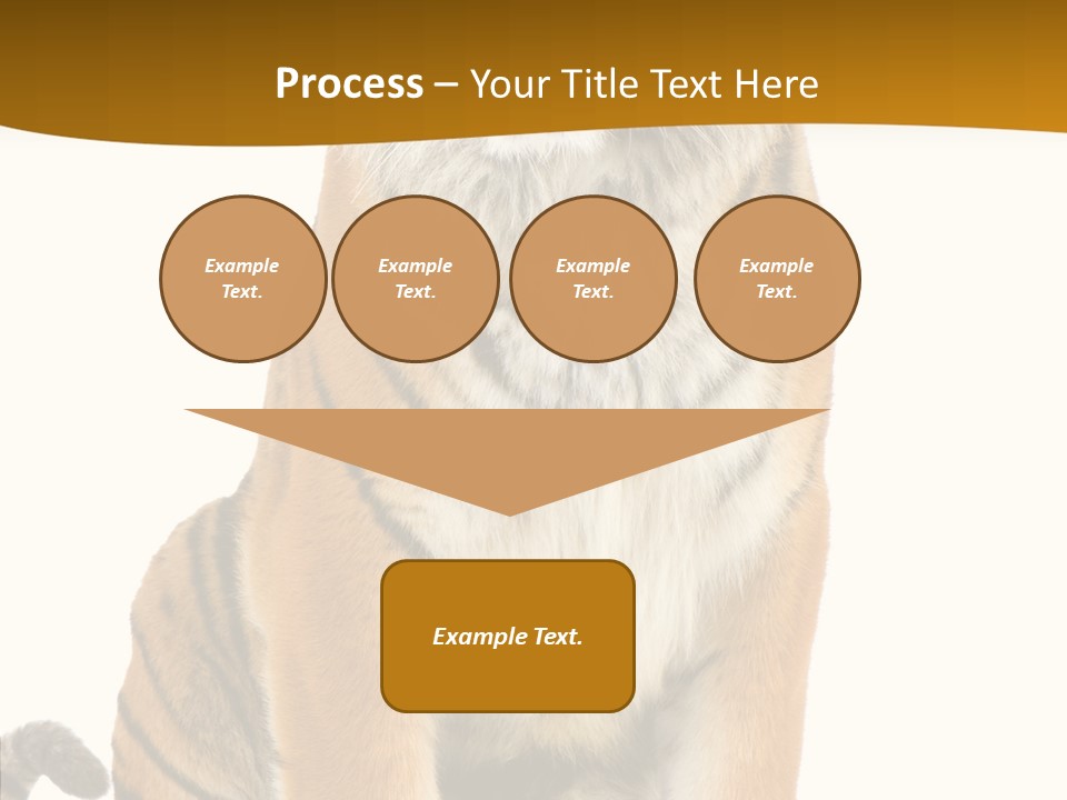 Stripes Fur Face PowerPoint Template