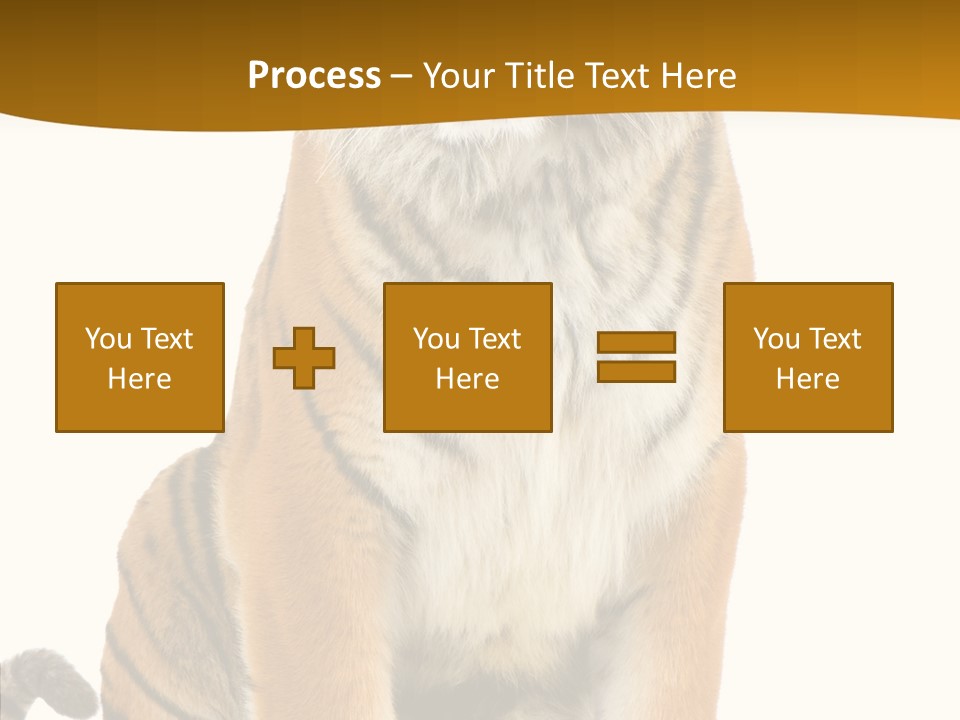 Stripes Fur Face PowerPoint Template