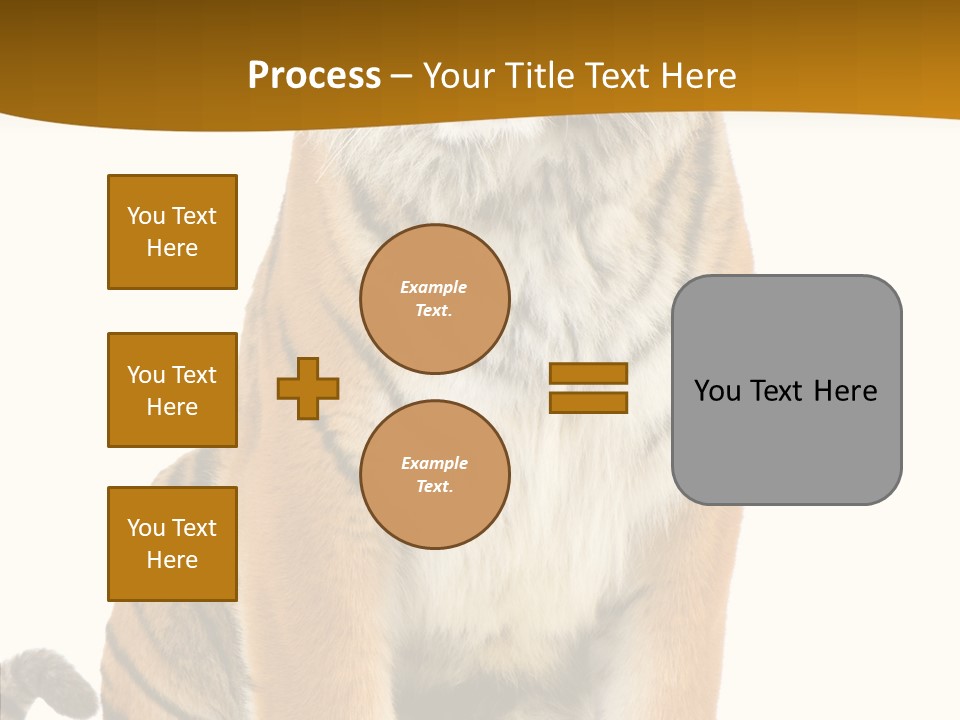 Stripes Fur Face PowerPoint Template