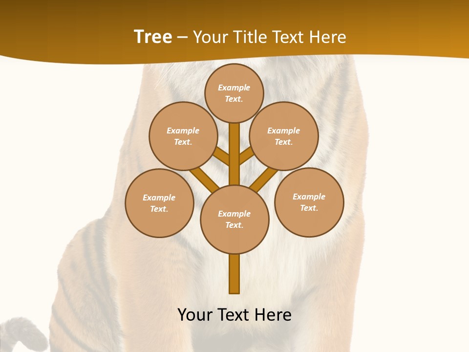 Stripes Fur Face PowerPoint Template