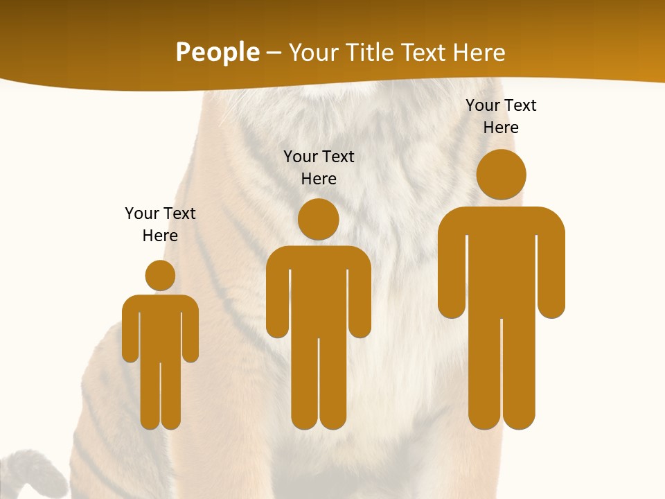 Stripes Fur Face PowerPoint Template