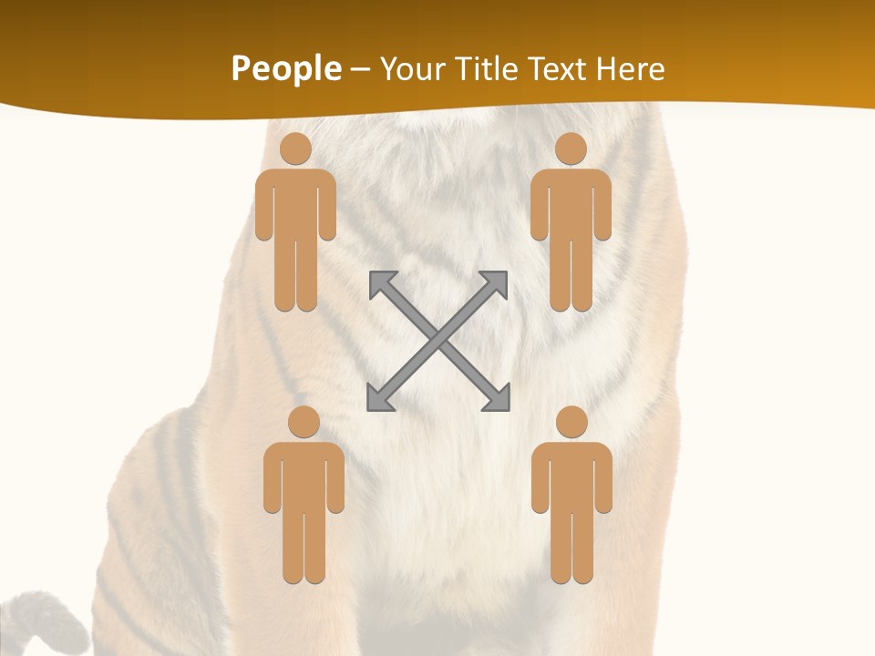Stripes Fur Face PowerPoint Template