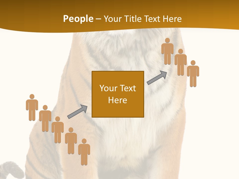 Stripes Fur Face PowerPoint Template