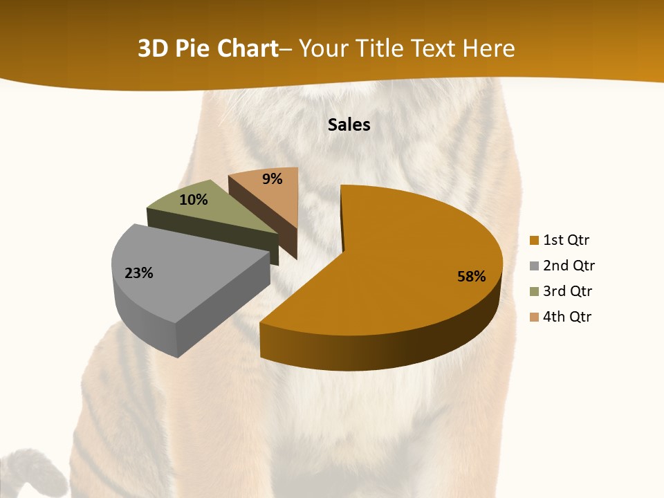 Stripes Fur Face PowerPoint Template
