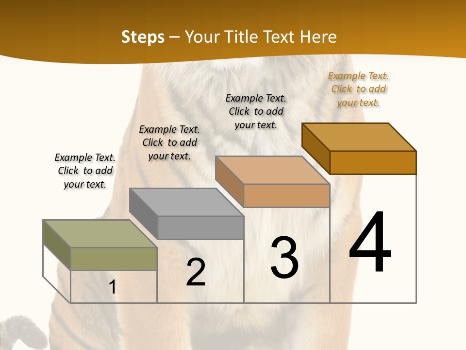 Stripes Fur Face PowerPoint Template