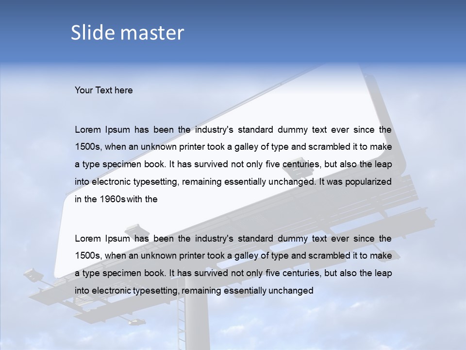 Room Figure Office PowerPoint Template