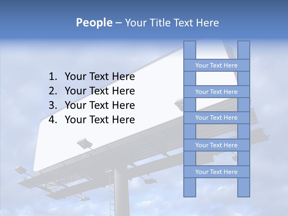 Room Figure Office PowerPoint Template