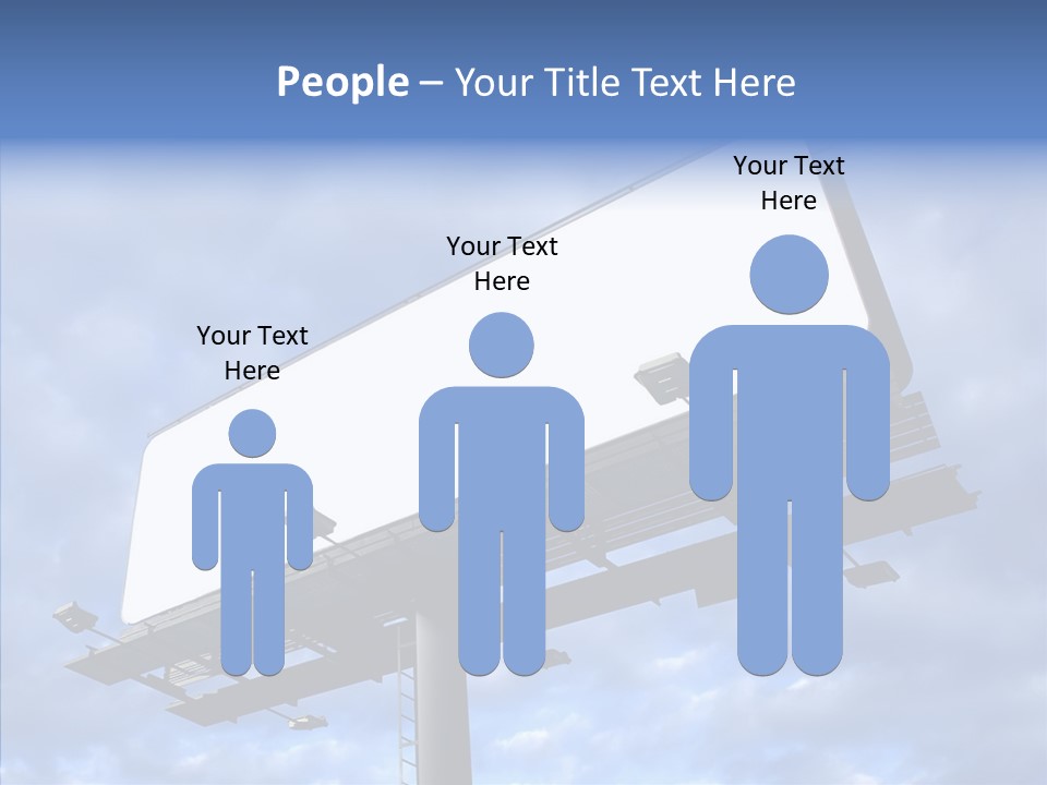 Room Figure Office PowerPoint Template