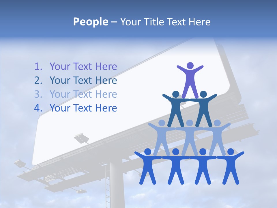 Room Figure Office PowerPoint Template