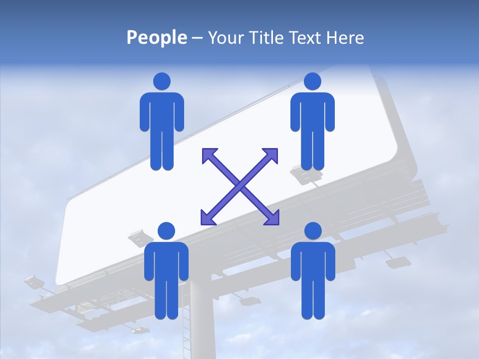 Room Figure Office PowerPoint Template