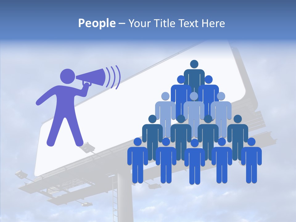 Room Figure Office PowerPoint Template