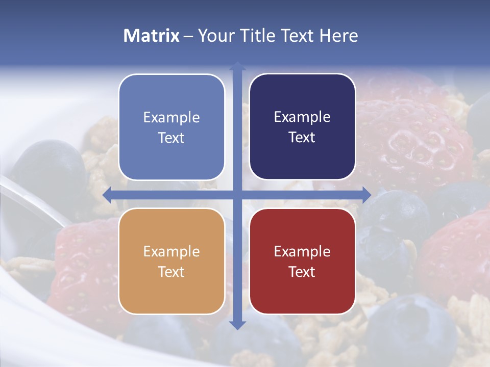 Milk Strawberry Meal PowerPoint Template