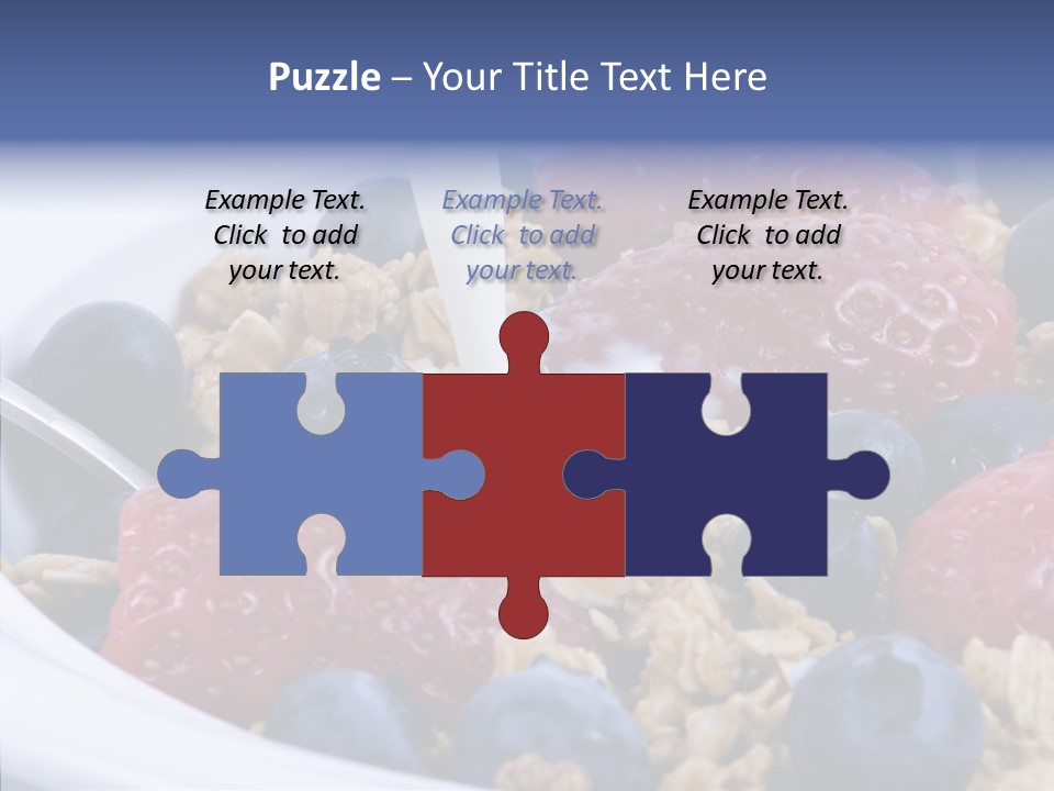 Milk Strawberry Meal PowerPoint Template