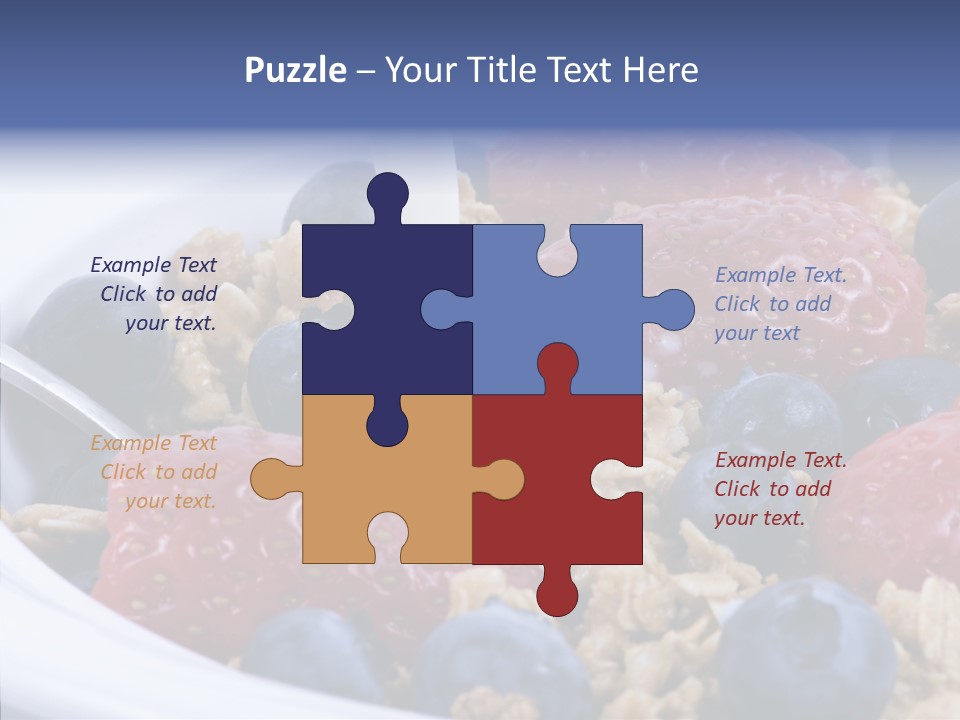 Milk Strawberry Meal PowerPoint Template