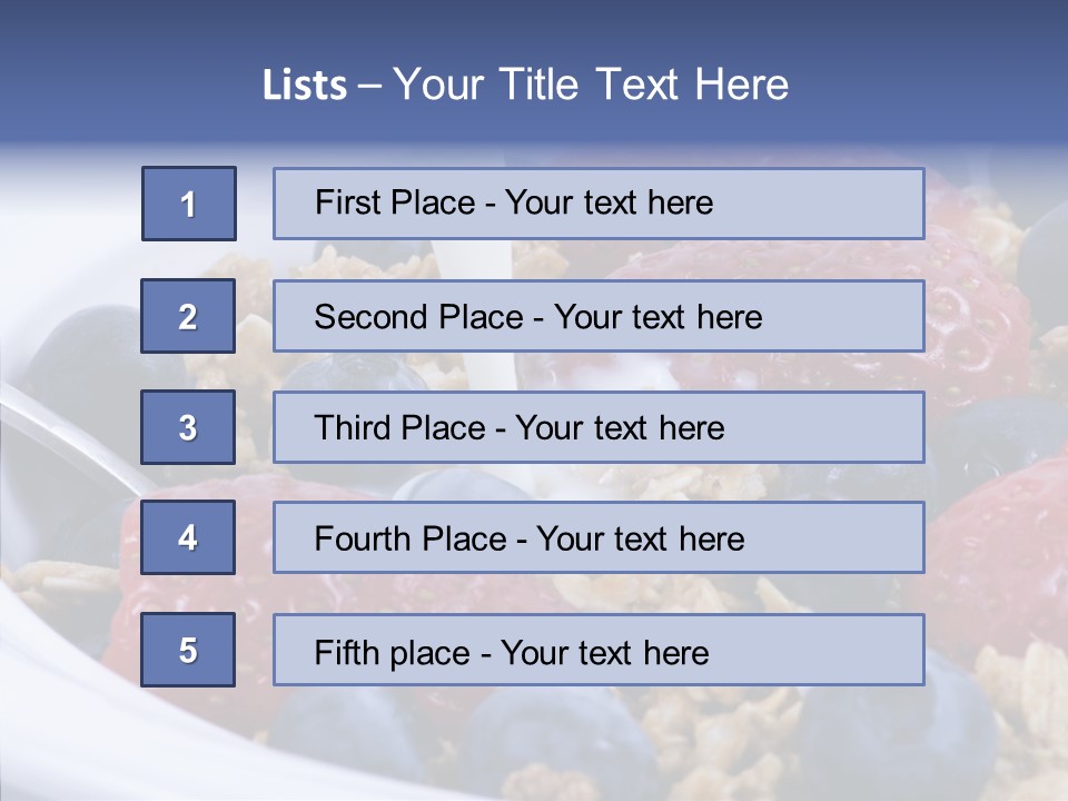 Milk Strawberry Meal PowerPoint Template