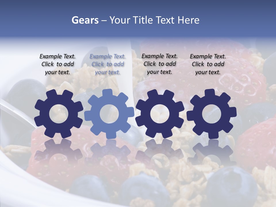 Milk Strawberry Meal PowerPoint Template