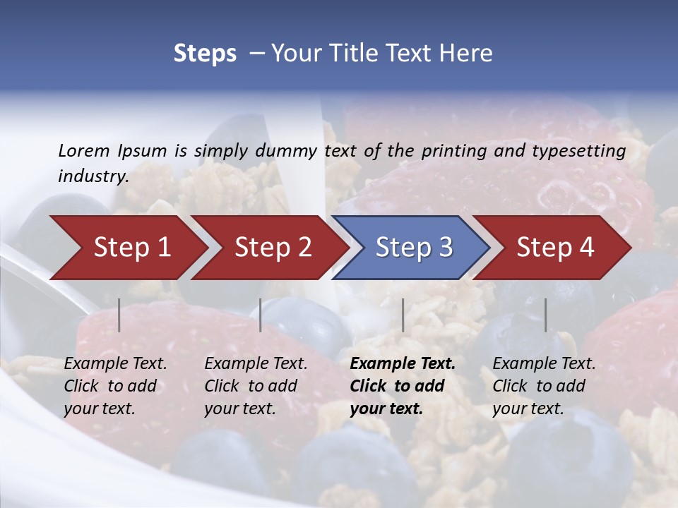 Milk Strawberry Meal PowerPoint Template