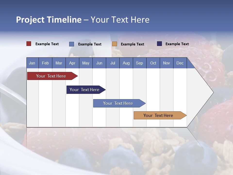 Milk Strawberry Meal PowerPoint Template