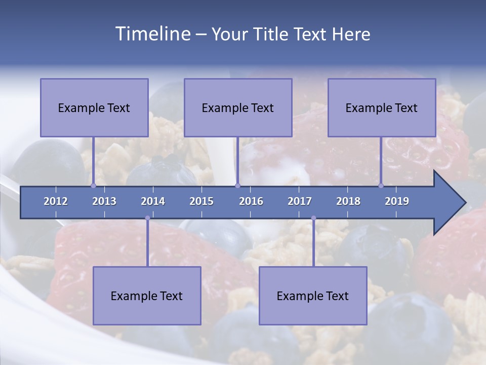 Milk Strawberry Meal PowerPoint Template