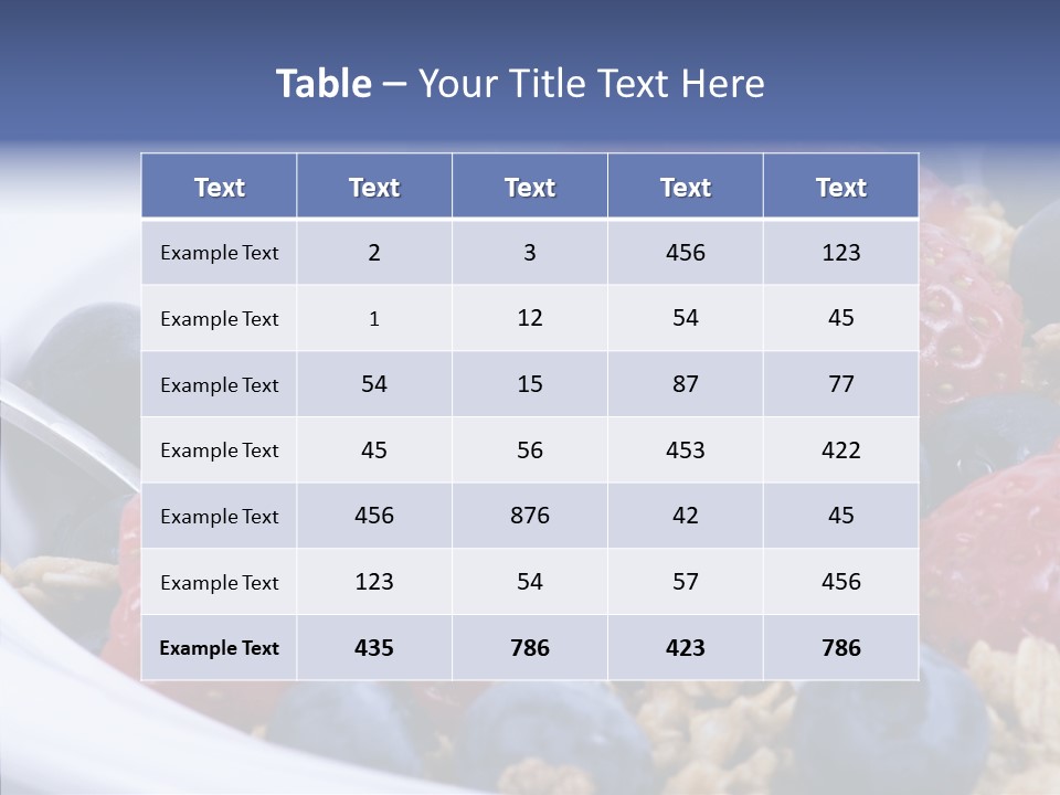 Milk Strawberry Meal PowerPoint Template