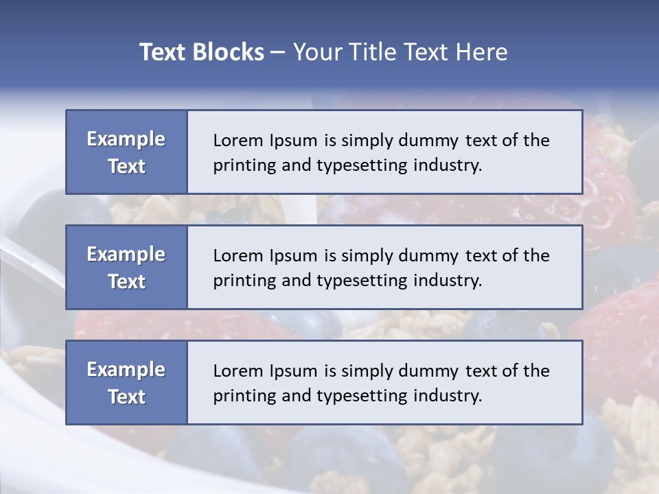 Milk Strawberry Meal PowerPoint Template