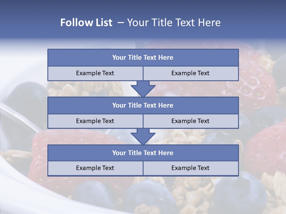 Milk Strawberry Meal PowerPoint Template