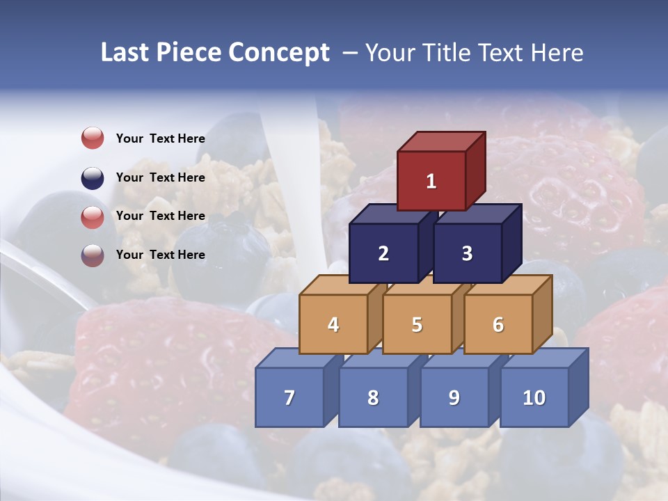 Milk Strawberry Meal PowerPoint Template