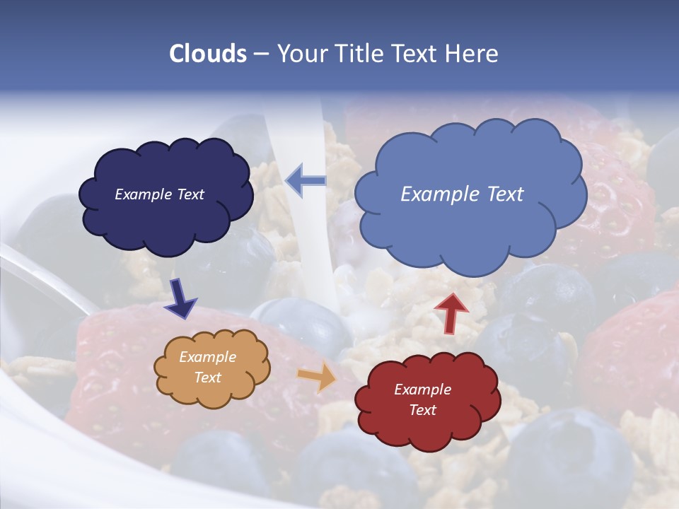Milk Strawberry Meal PowerPoint Template