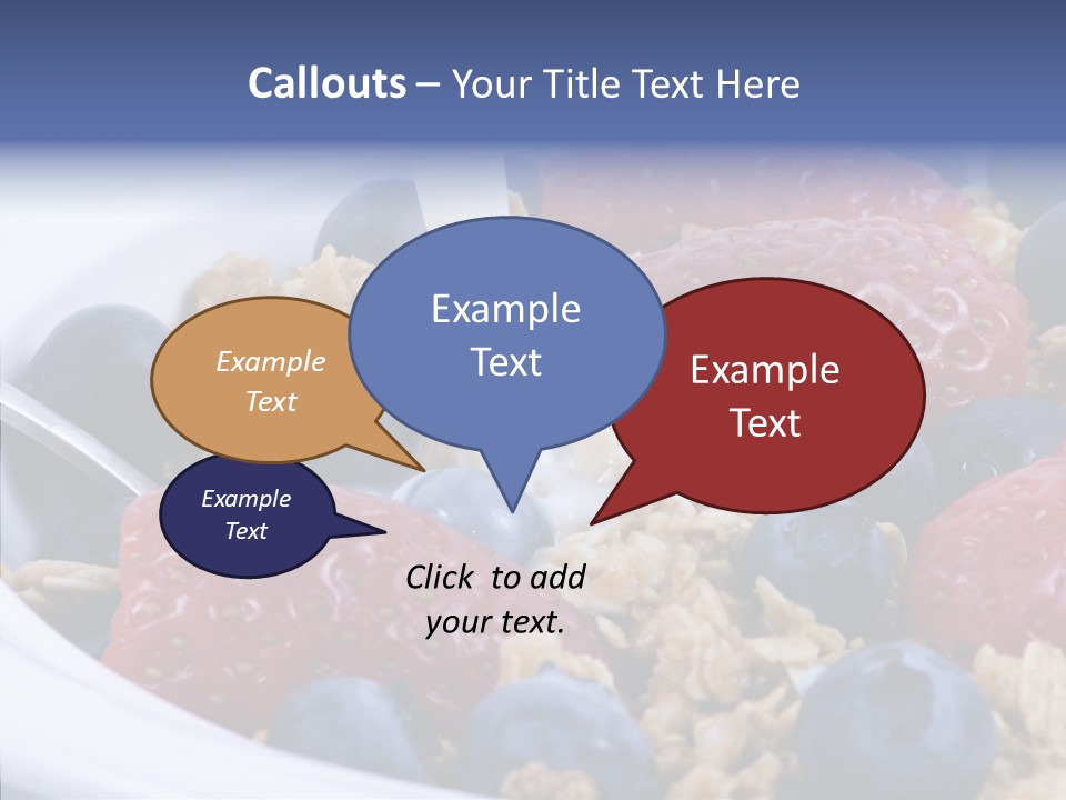 Milk Strawberry Meal PowerPoint Template