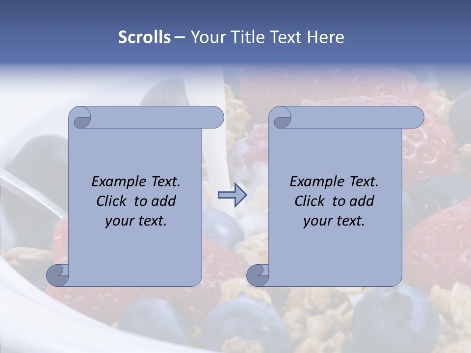 Milk Strawberry Meal PowerPoint Template