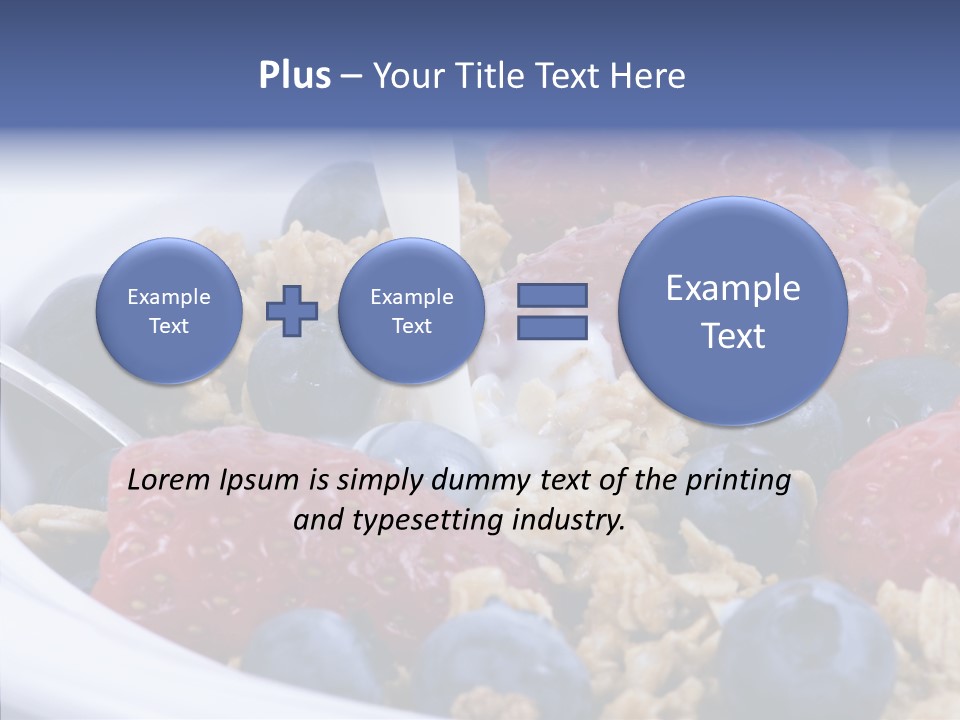 Milk Strawberry Meal PowerPoint Template