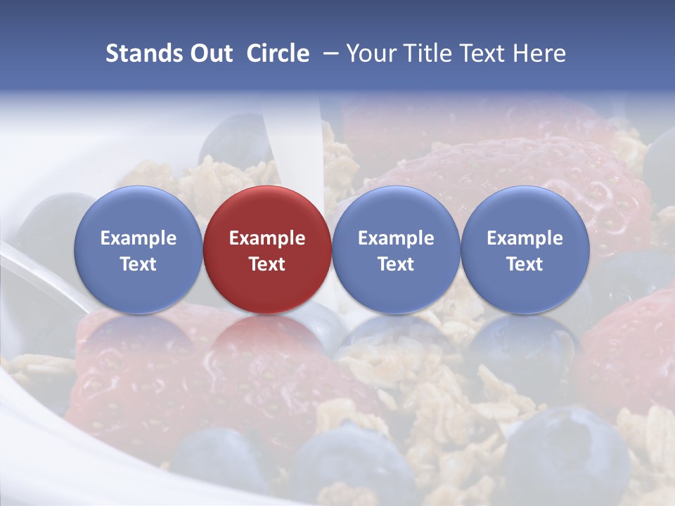 Milk Strawberry Meal PowerPoint Template